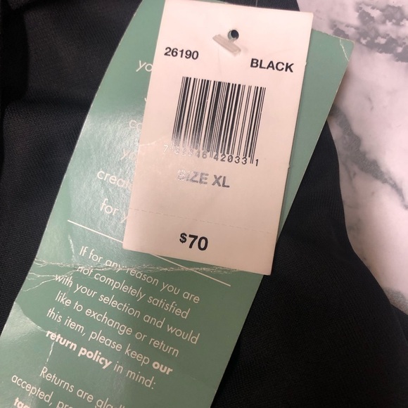 Jackie Jon New York Black Flowy Pull On Pants Size XL NWT - Picture 4 of 6